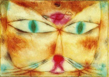  Gato Arte - El gato y el pájaro Paul Klee
